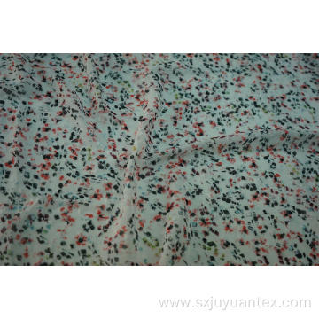 100% Polyester Swiss Dot Clip Jacquard Chiffon Fabric